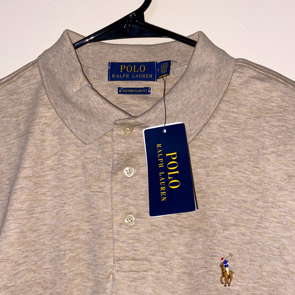 NWT✨Polo Ralph Lauren Dune Tan Polo Short Sleeve